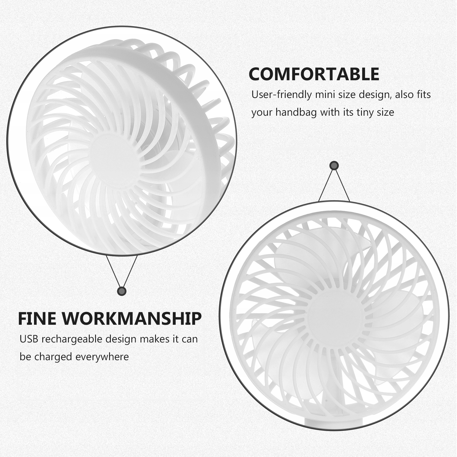 MAŁY WENTYLATOR RĘCZNY Moc 1 W