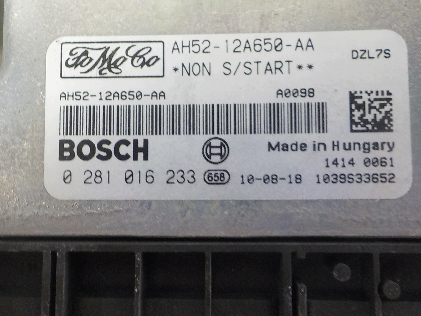 LAND ROVER FREELANDER II computer control unit AH52-12A650-AA 0281016233