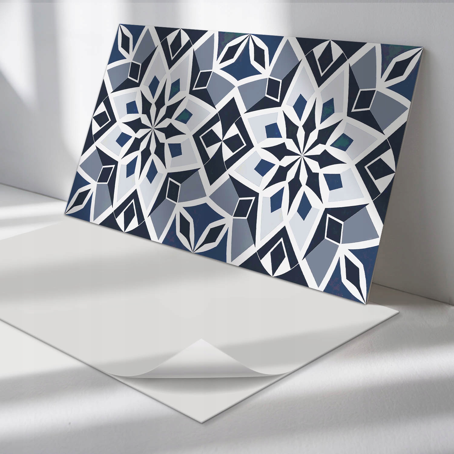 Sada vinylových panelov s potlačou Geometrický kvetinový vzor 6 x 60 x 30 cm