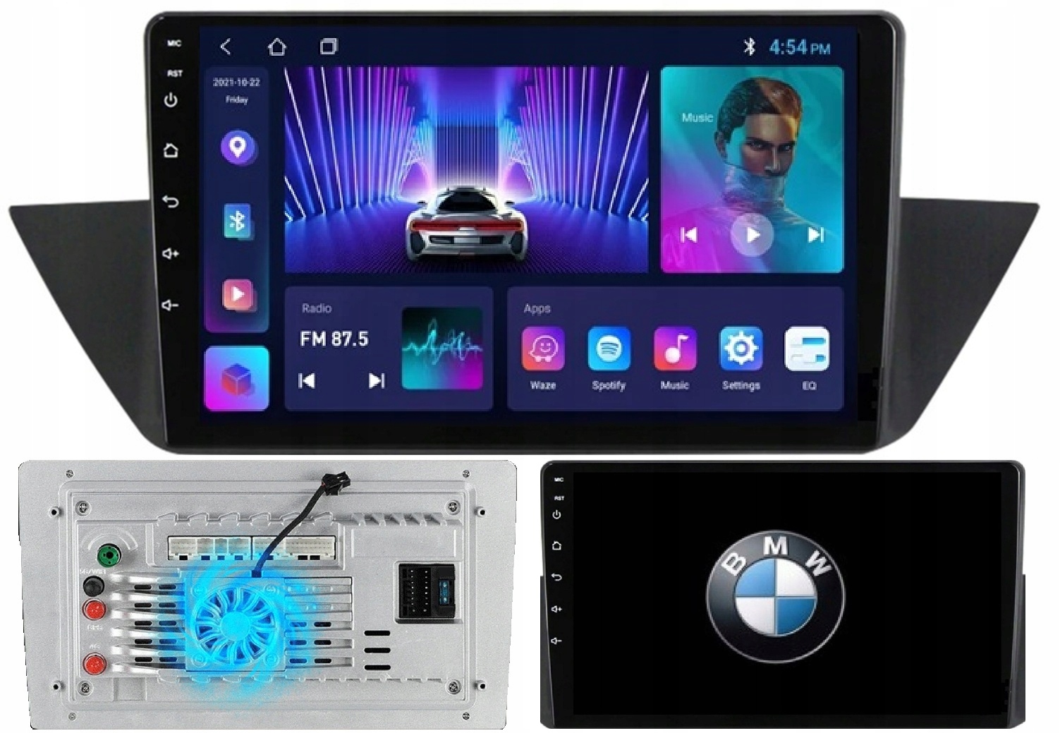 Radio Nawigacja Android Gps Bmw X1 E84 2009-2015 Kamera+wentylator 2/64GB