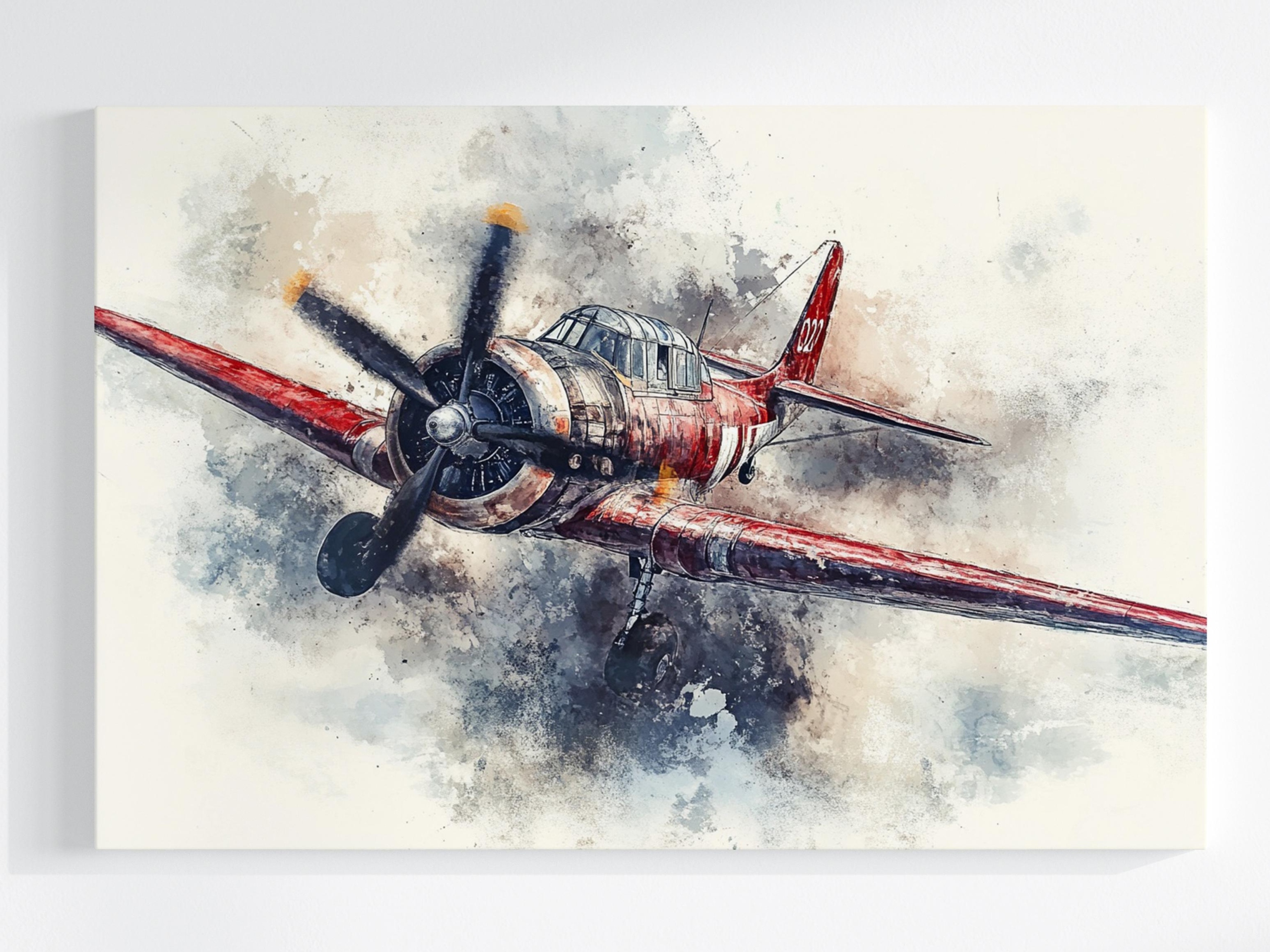 Obraz Na Plátně Canvas Letadlo Vrtule Cestování Retro Klasik 120x80