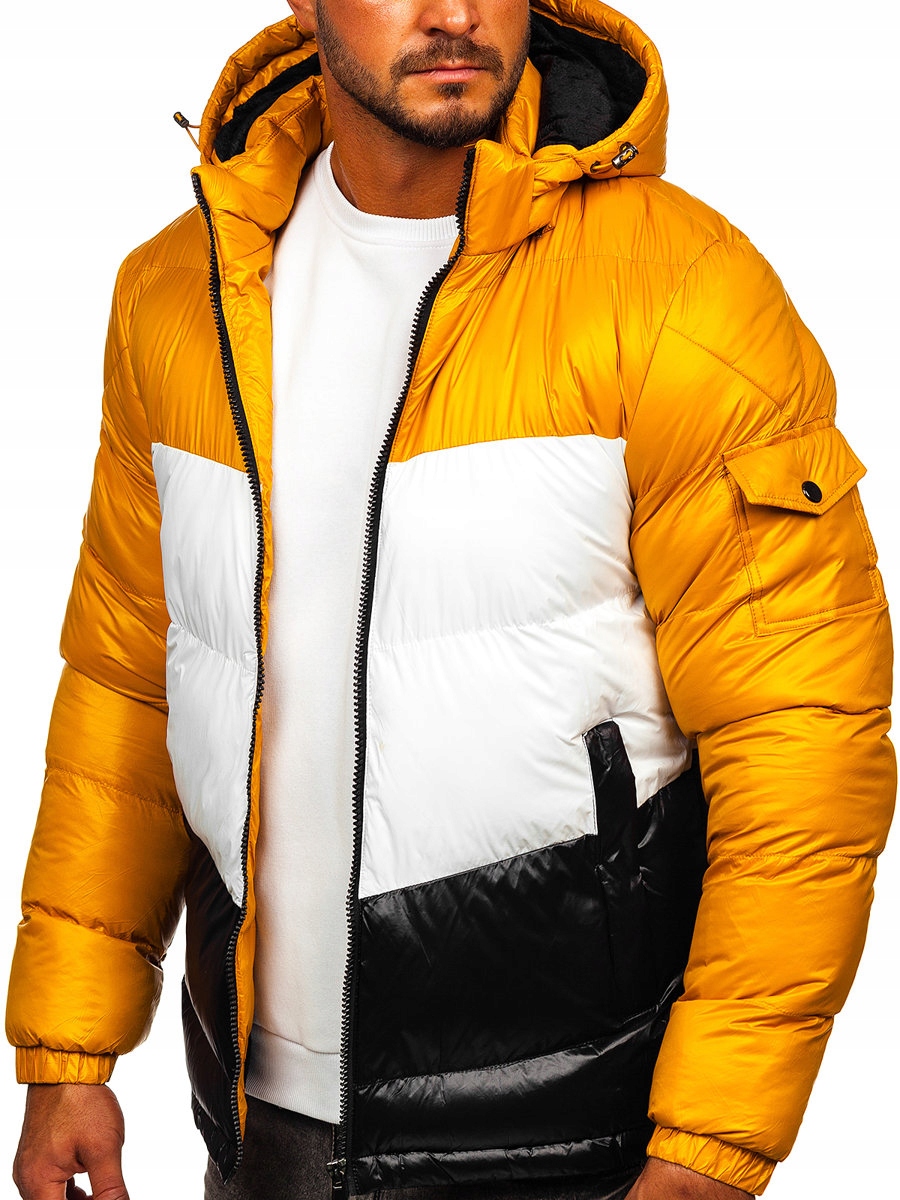

Kurtka Zimowa Camelowo-czarna 6593 Denley_s