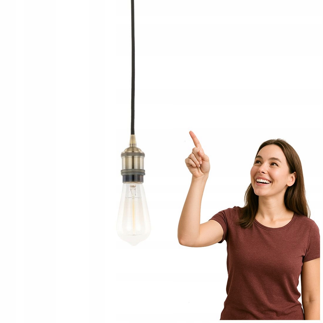 Závěsná lampa Classo DS-M-034 Antique Brass Italux