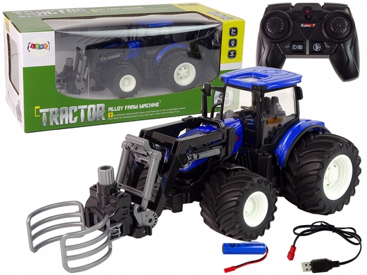 

Traktor Zdalnie Sterowany z Chwytnikiem Niebieski