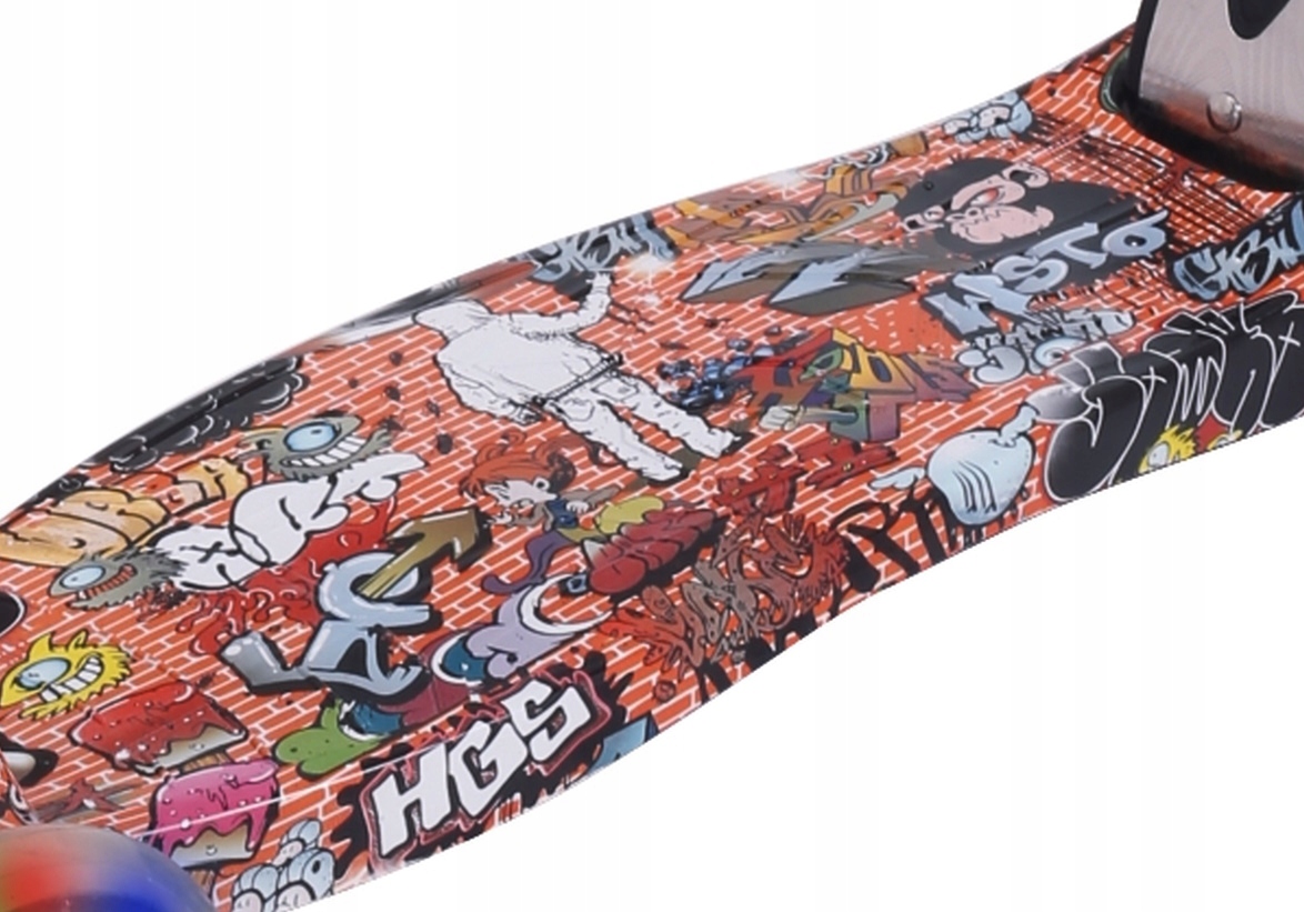 HULAJNOGA BALANSOWA CZTEROKOŁOWA KOŁA LED GRAFITTI Marka ZL