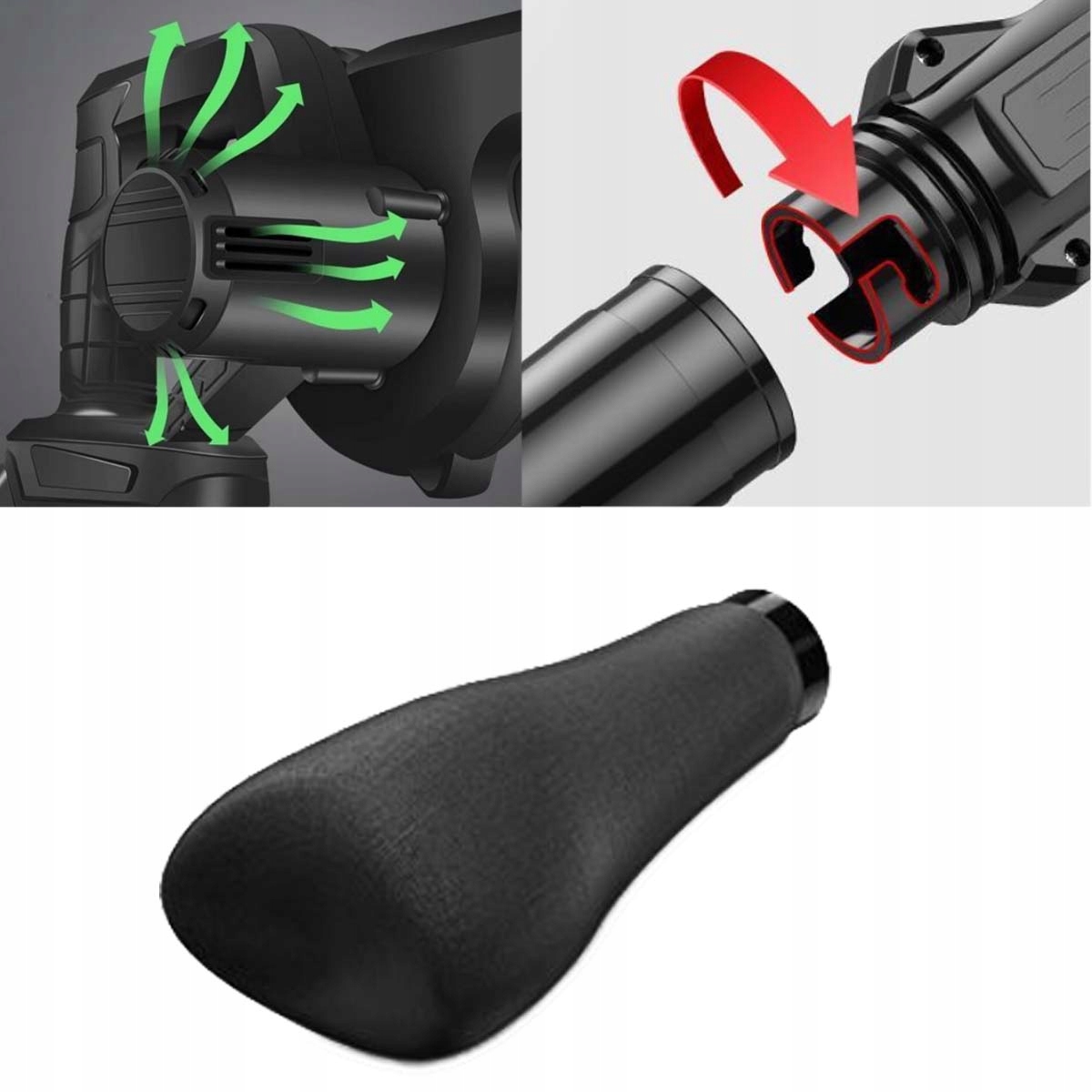 DMUCHAWA MOCNA AKUMULATOROWA RĘCZNA ODKURZACZ OGRODOWY DO LIŚCI 2W1 48V Marka inna