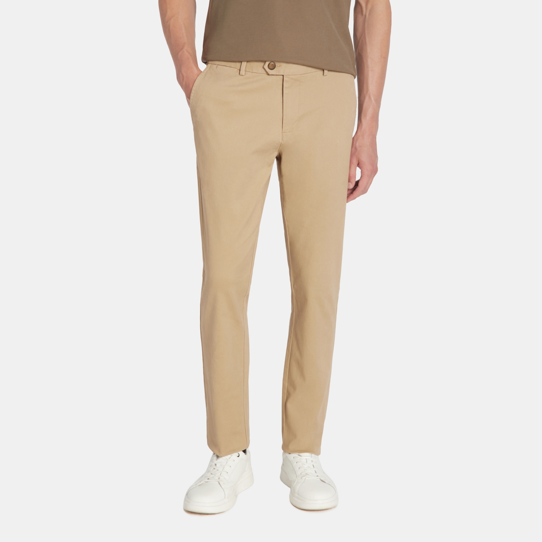 Béžové ležérní kalhoty s bavlnou Pako Lorente vel L34 W42