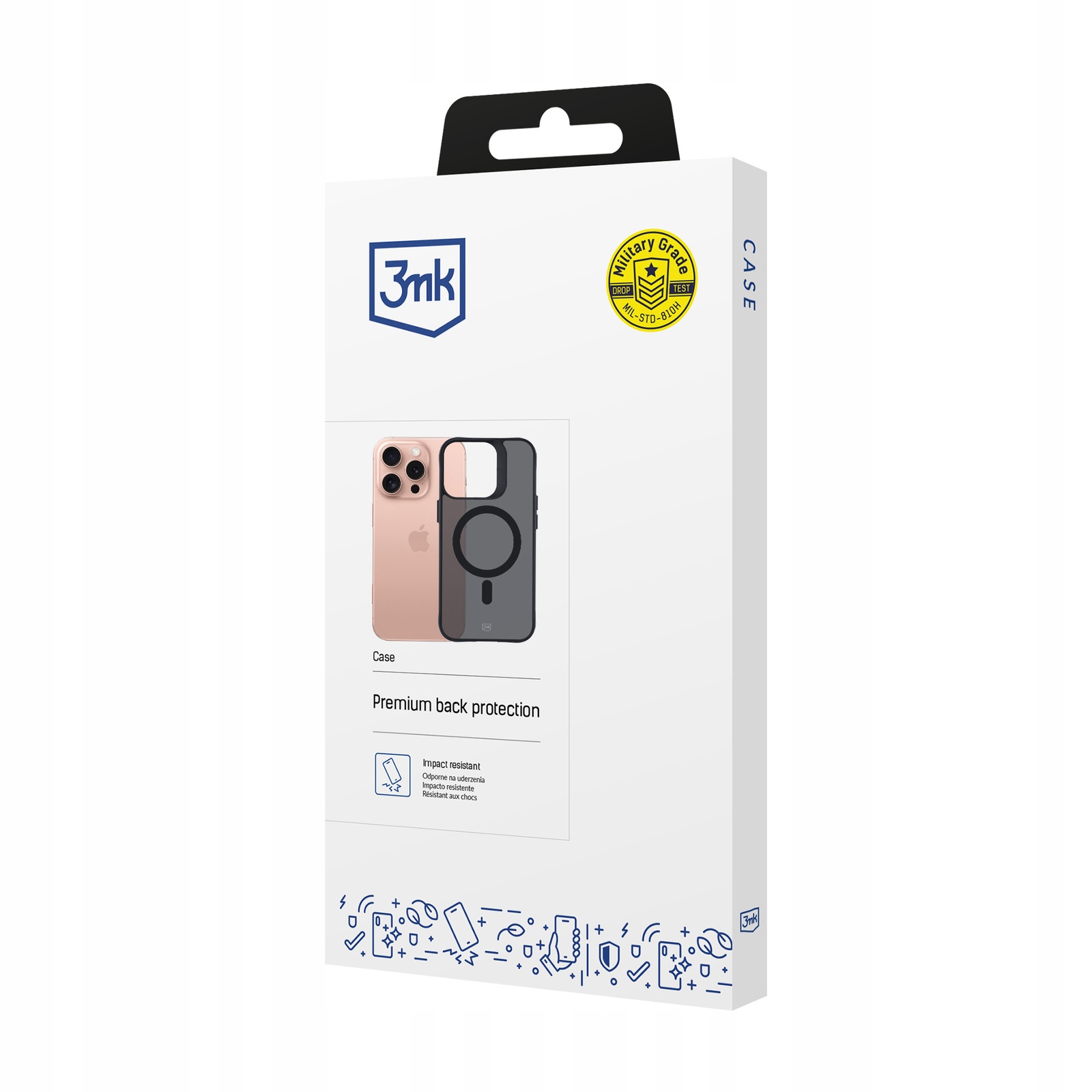 Etui 3mk Smoke MagCase na Samsung Galaxy S25 czarne 3mk Protection