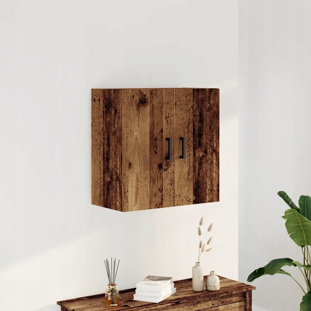 Nástěnná skříňka old wood 60 x 31 x 60 cm kompozitní dřevo Hnědá 857302