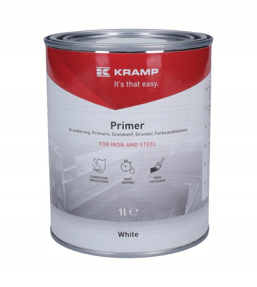 Farba do gruntowania Kramp biała 1L 222208KR podkład biały
