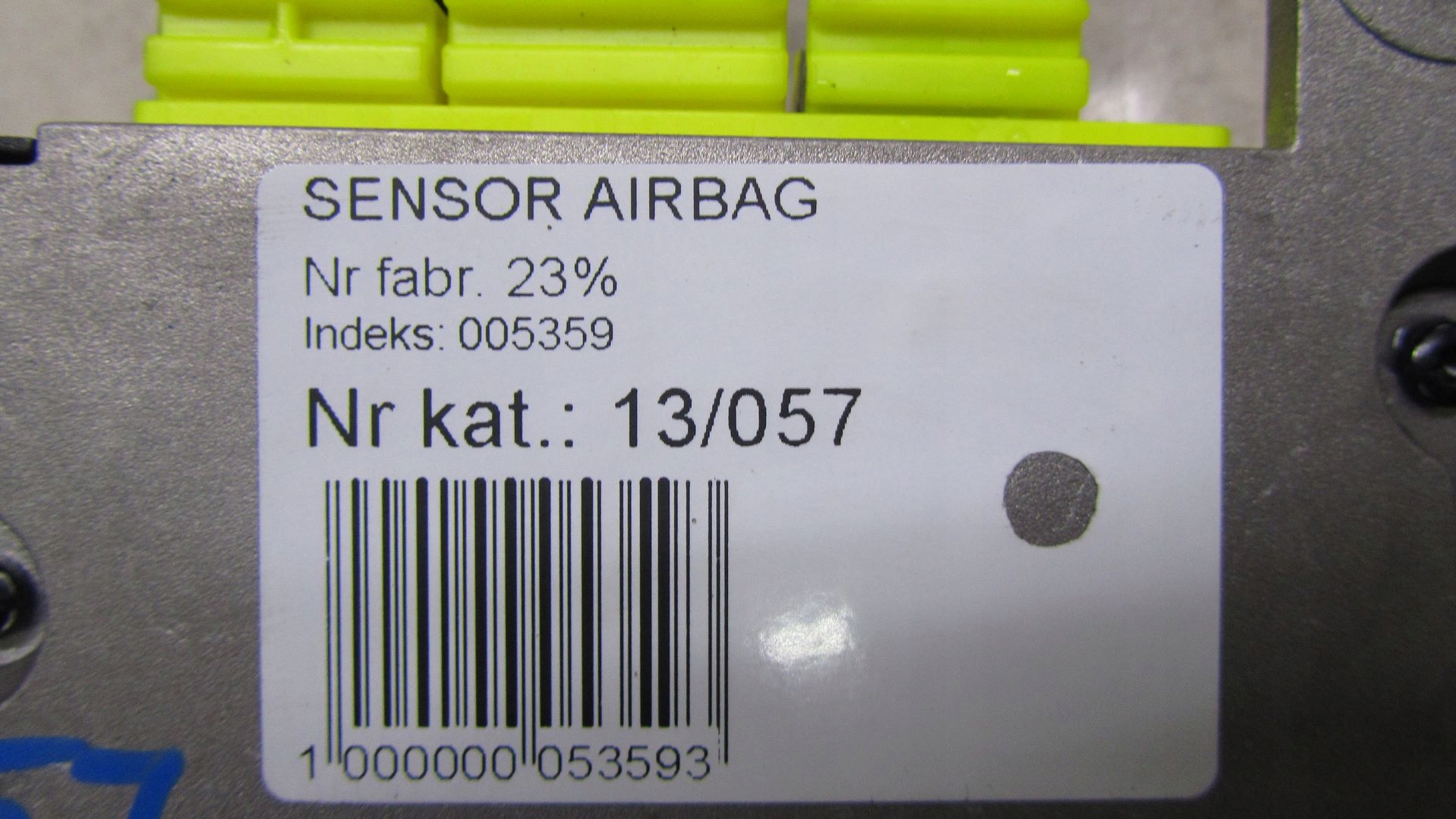 NISSAN PULSAR SENSOR AIRBAG 98820-3ZK0A 13-18 Numer katalogowy części 013/057