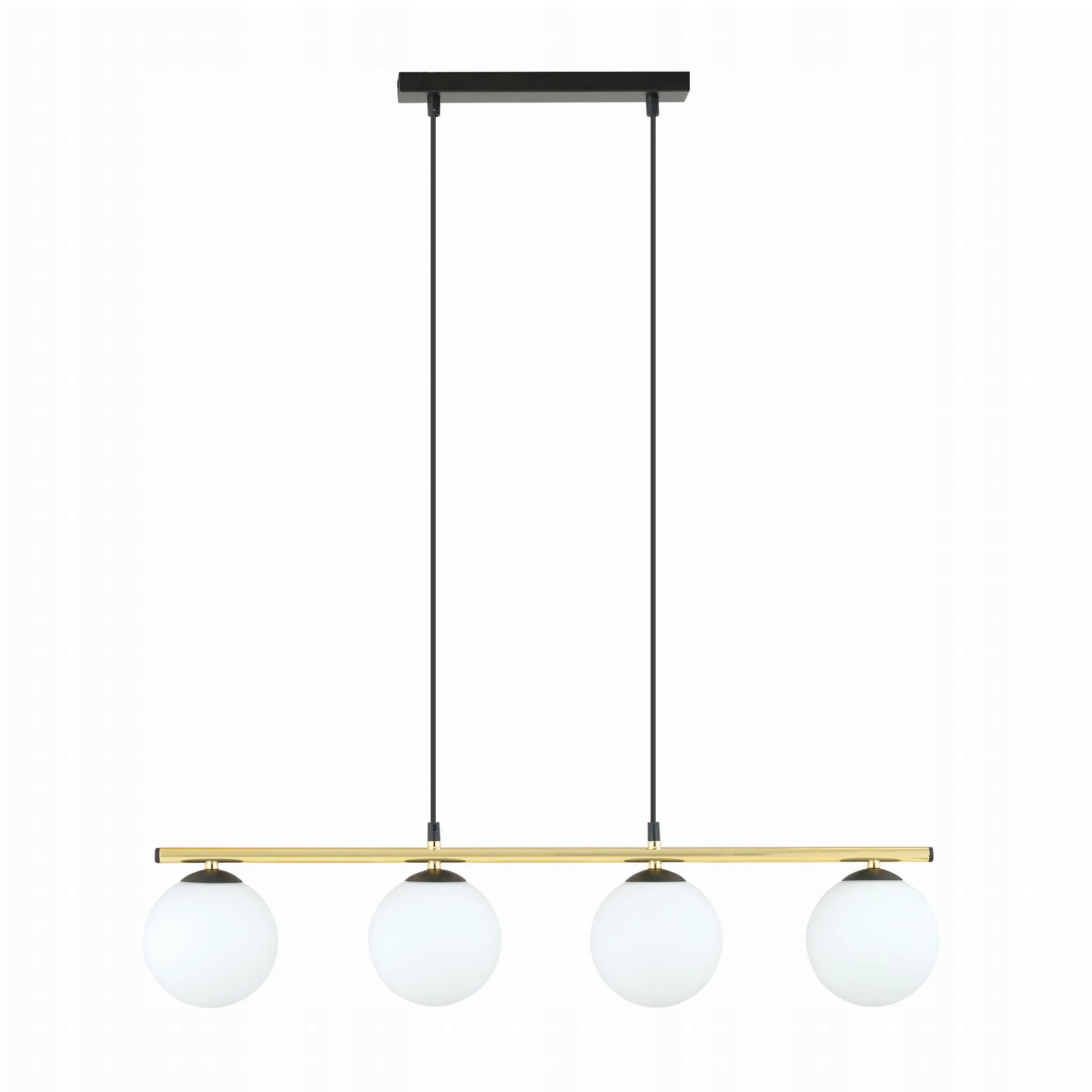 Stropný luster Emibig Allora 4xE14 10W bielo-zlatý, nastaviteľný