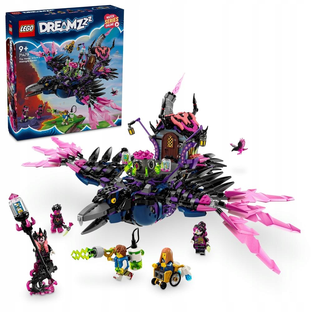 Lego DREAMZzz 71478 Nikdy čarodějnice a její Půlnoční krkavec