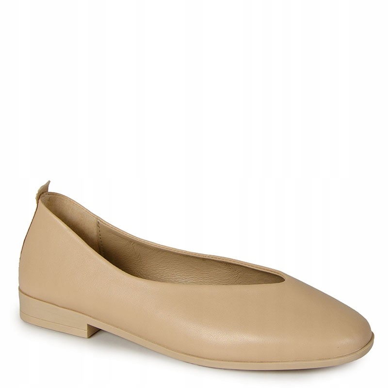 Chebello 4946 Béžové Kožené Baleríny 37