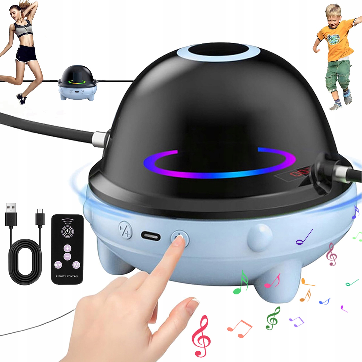 Švihadlo Inteligentní Automatické Elektrické 10 Rychlostí Led Počítadlo