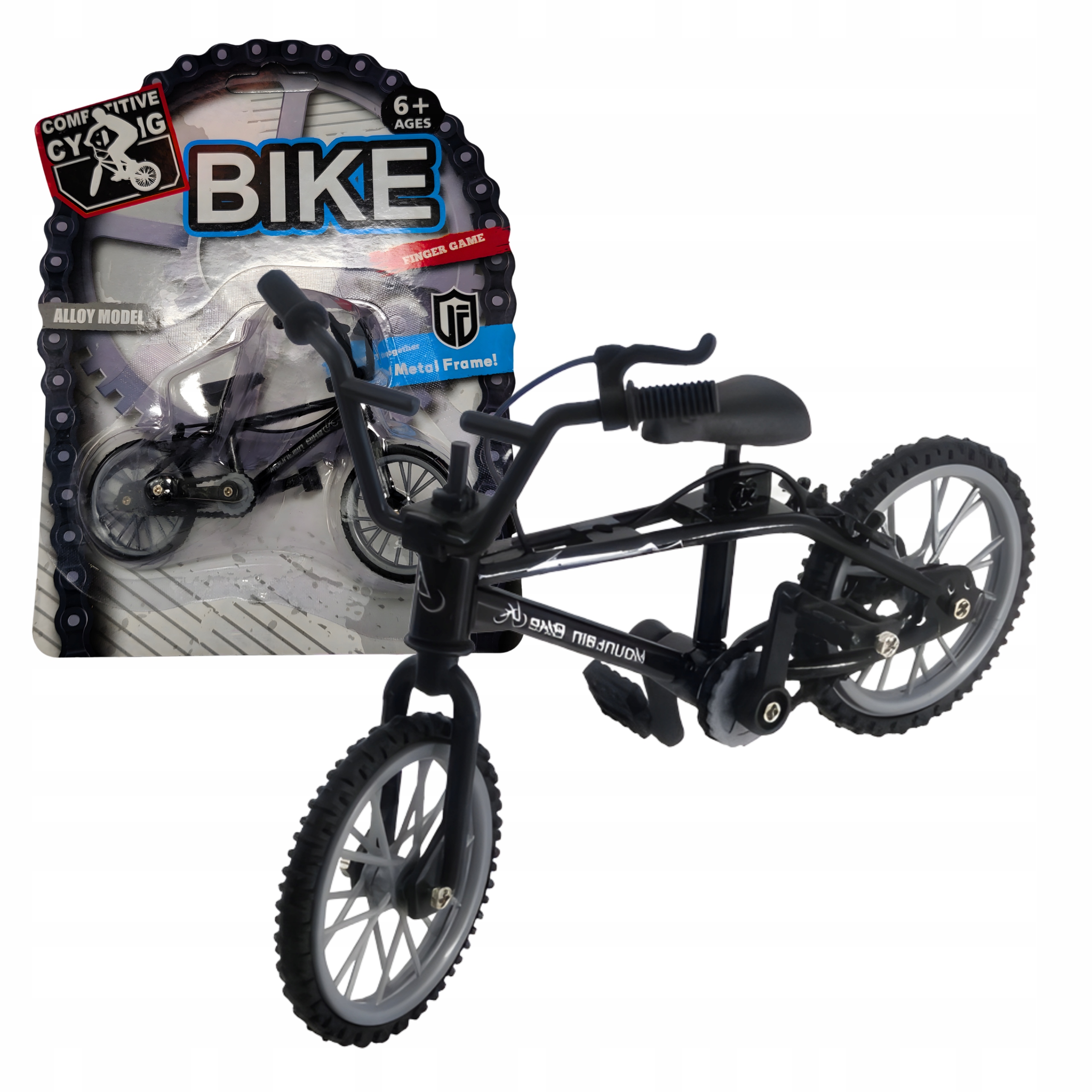 Mini rower fingerbike BMX/MTB RegMag czarny 6+