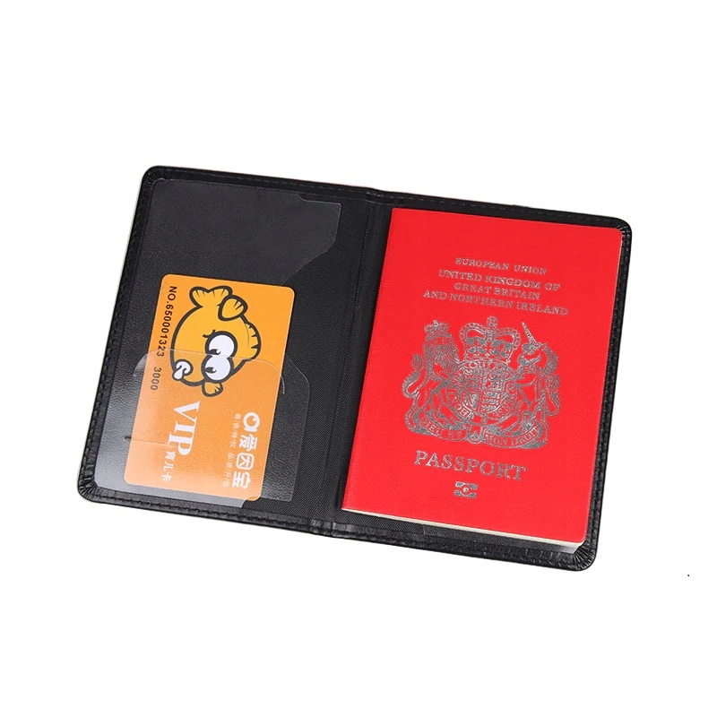 OKŁADKA CZARNE ETUI NA PASZPORT DOKUMENTY VALHALLA HELM OF AWE Płeć uniseks