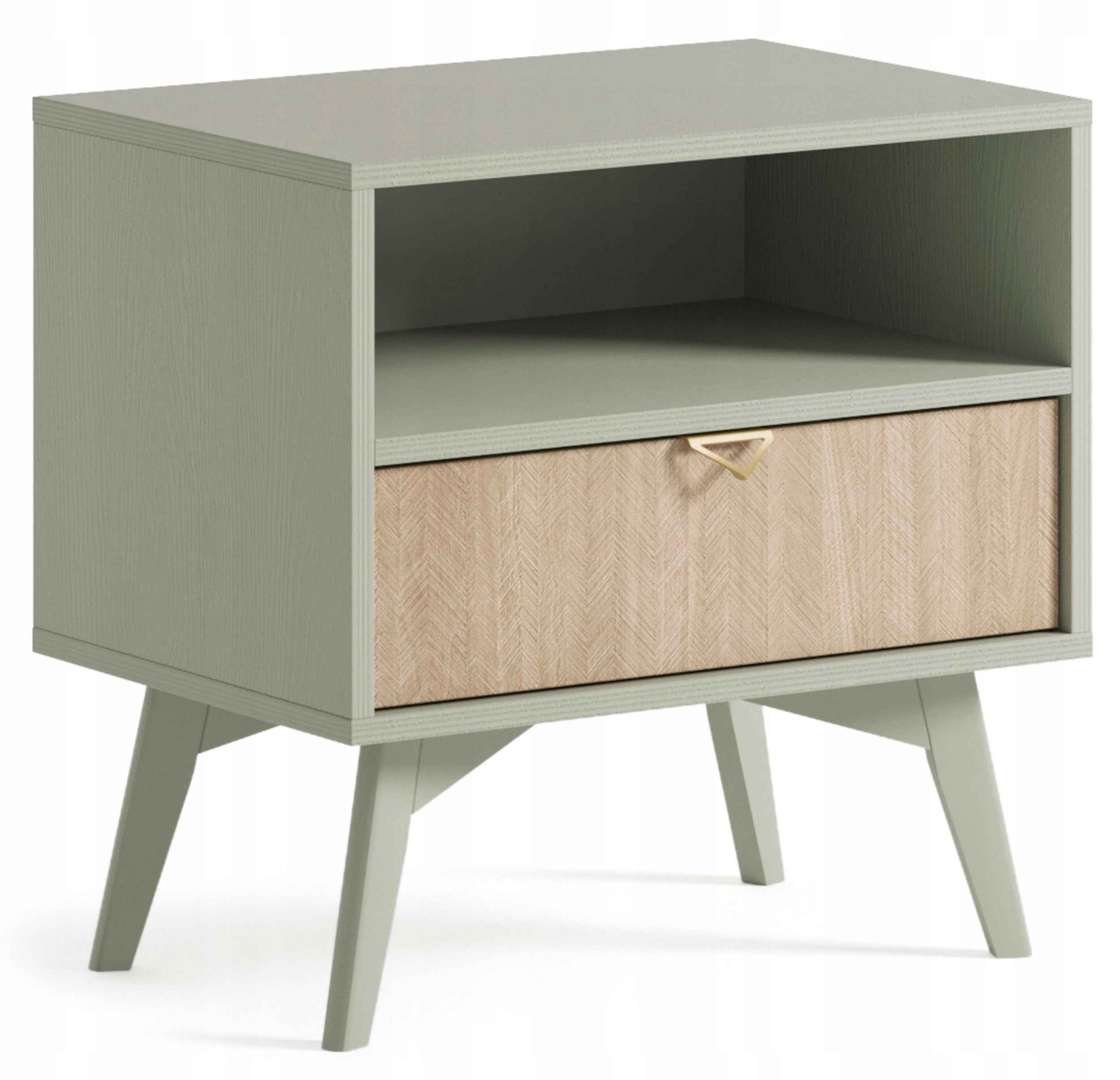 Noční stolek Favoria s zásuvkou 54 cm eukalyptus/jedle scandi