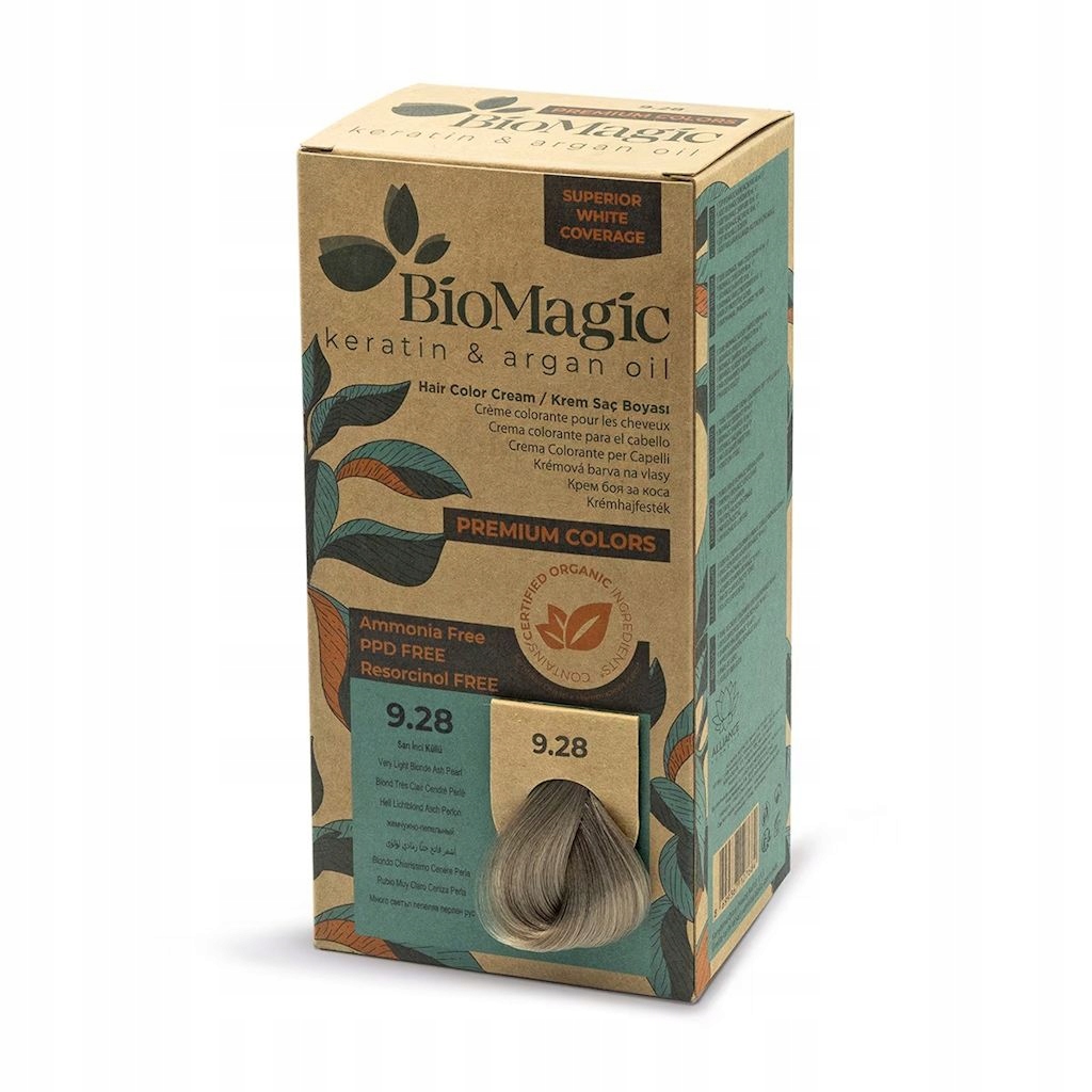 Barva Na Vlasy Popelavě Perleťová Velmi Světlá Blond (9.28) 170 ml Biomag