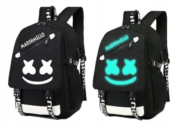 MŁODZIEŻOWY ŚWIECĄCY DUŻY SZKOLNY PLECAK AKCESORIA Marka inna