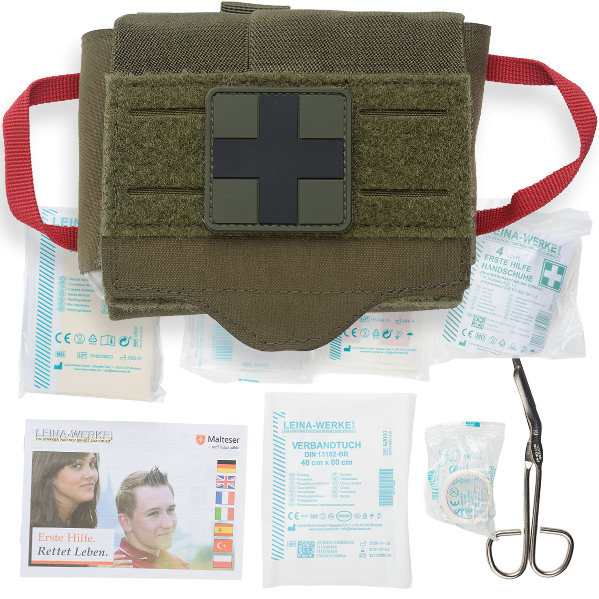 Taktická lékárnička Sada Ifak Quick Draw Pack Mil-Tec 25 ks Olive