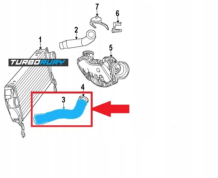 PRZEWOD RURA WĄŻ TURBO JEEP GRAND CHEROKEE 3.0 CRD 55116862AB 55116862AA Typ silnika Diesel