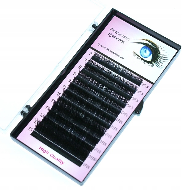 Rzęsy Professional Eylashes R - 0,05C - 10MM Typ syntetyczne