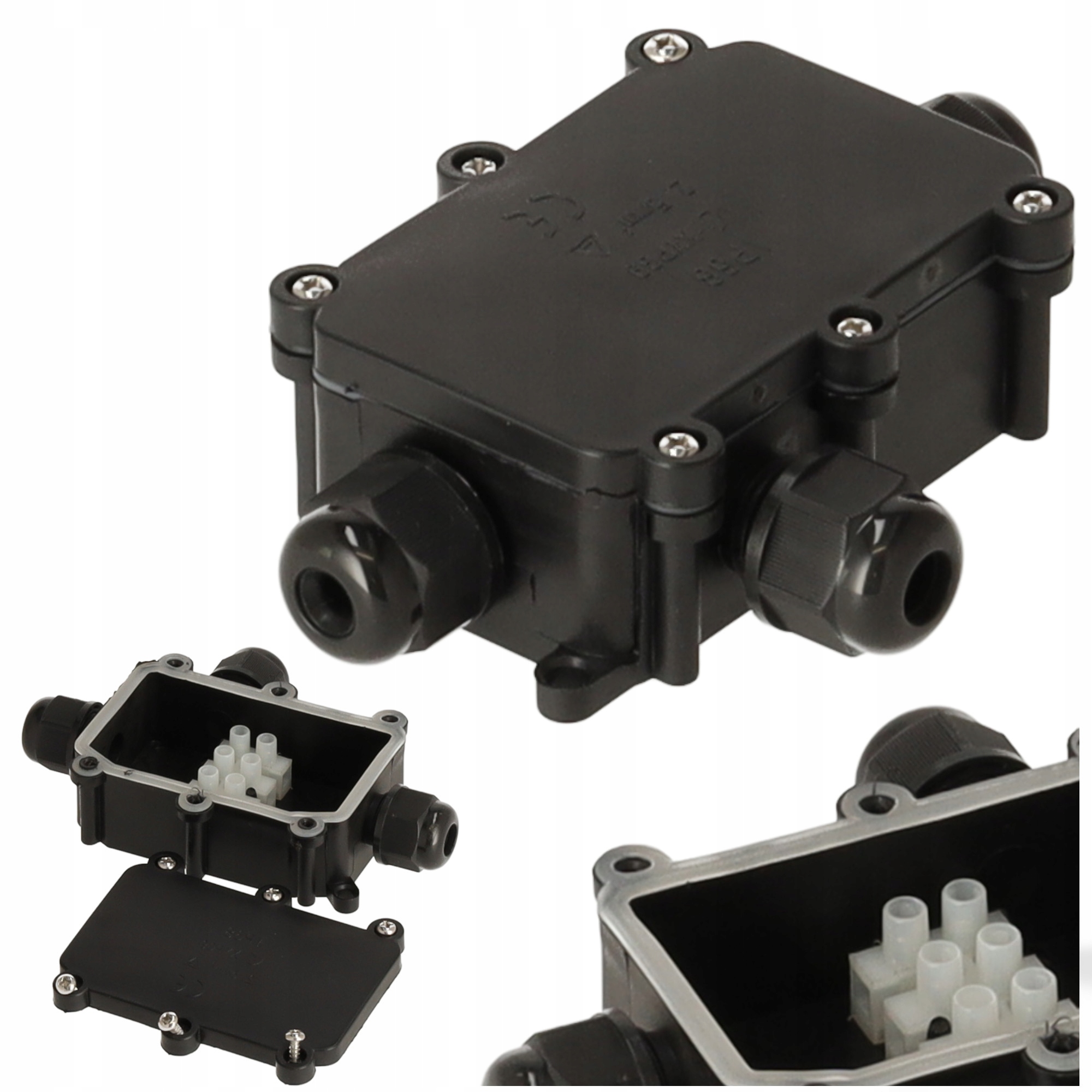 

Puszka Hermetyczna Elektryczna z Dławikami 3x IP68