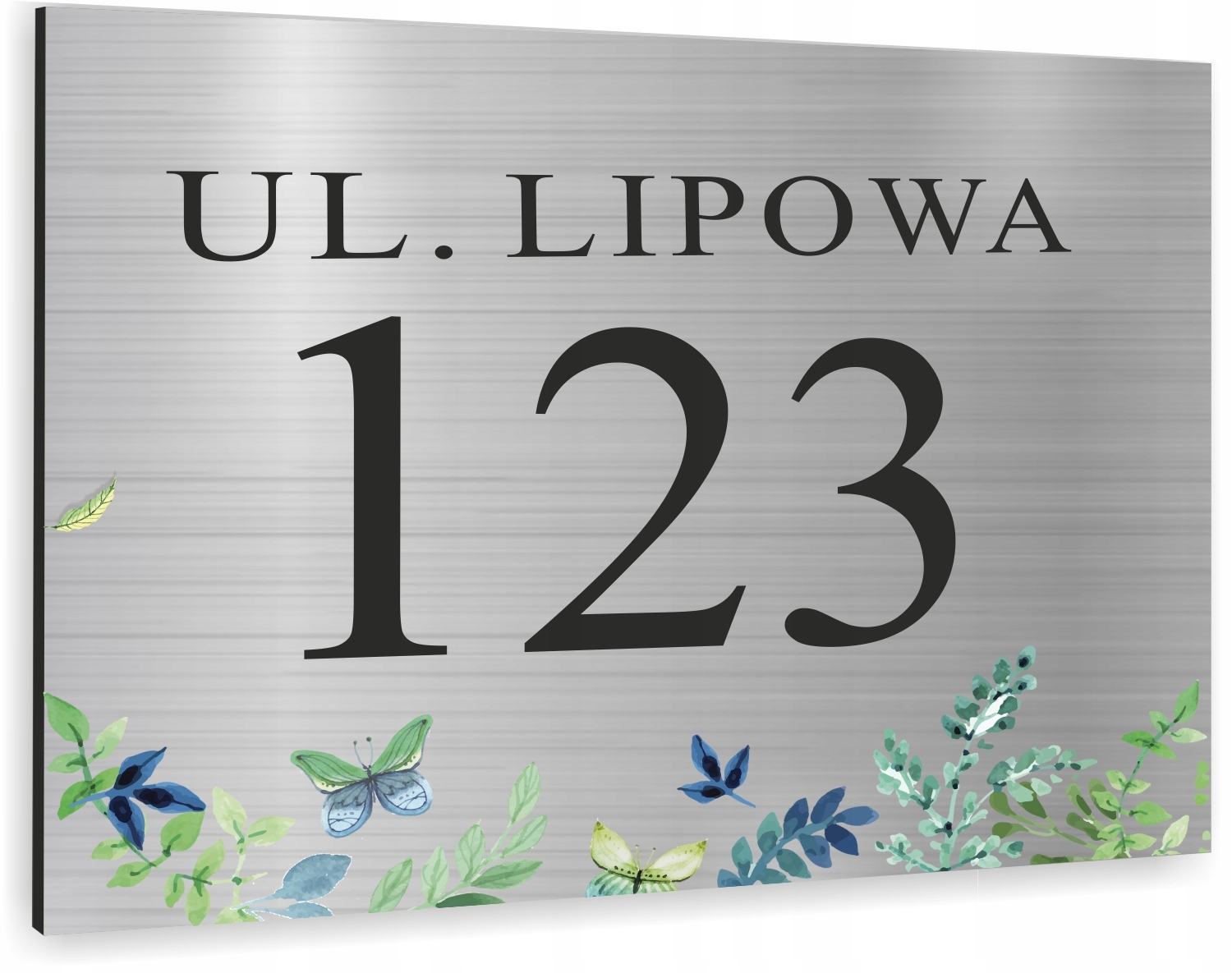 Tabliczka ADRESOWA ALUMINIOWA Tablica NUMER DOMU Kolor inny kolor
