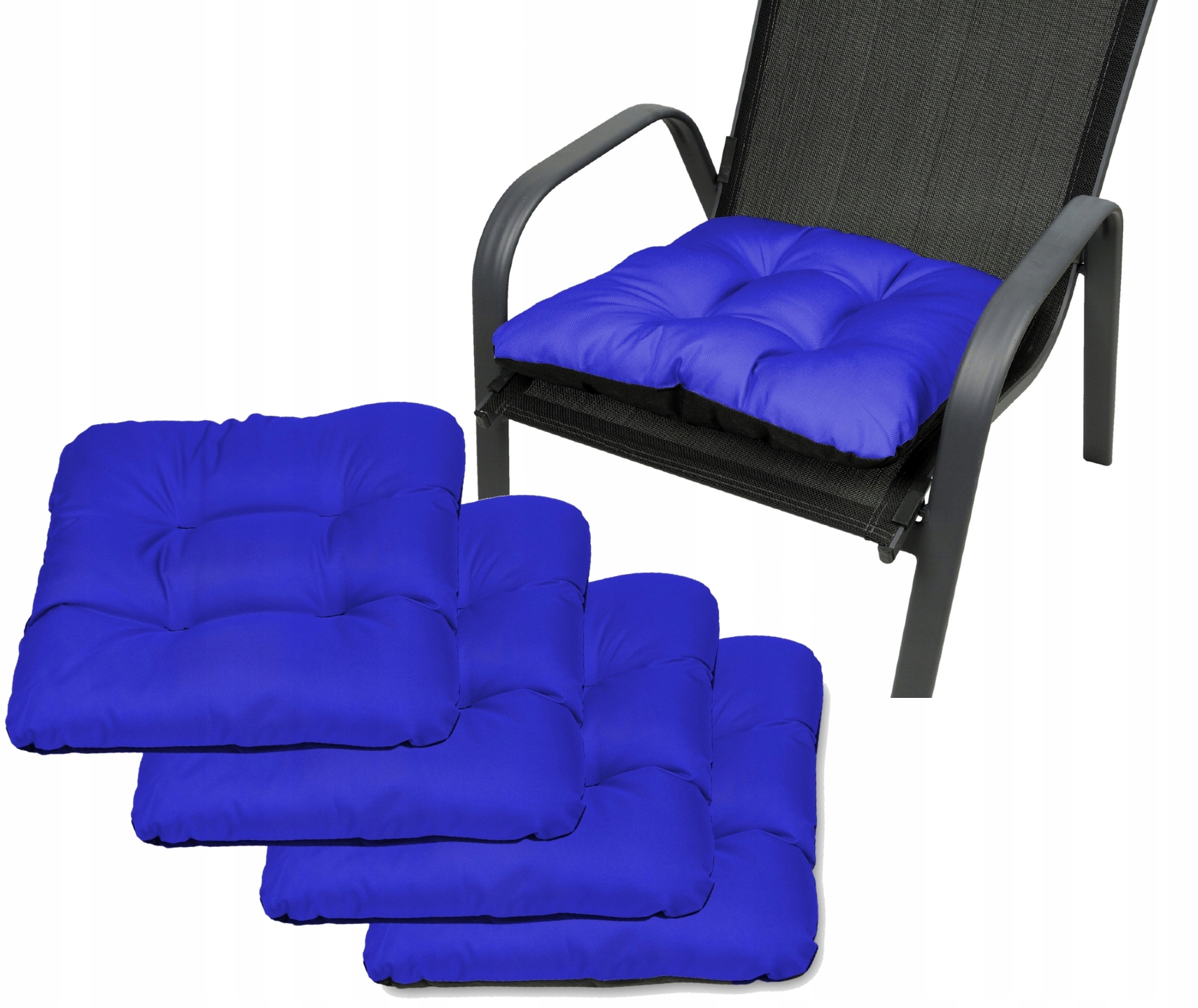 Na zahradní židli polštář 45x45, sada 4ks