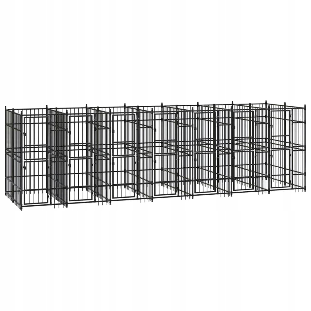 Levně Venkovní psí kotec ocel 12,9 m²
