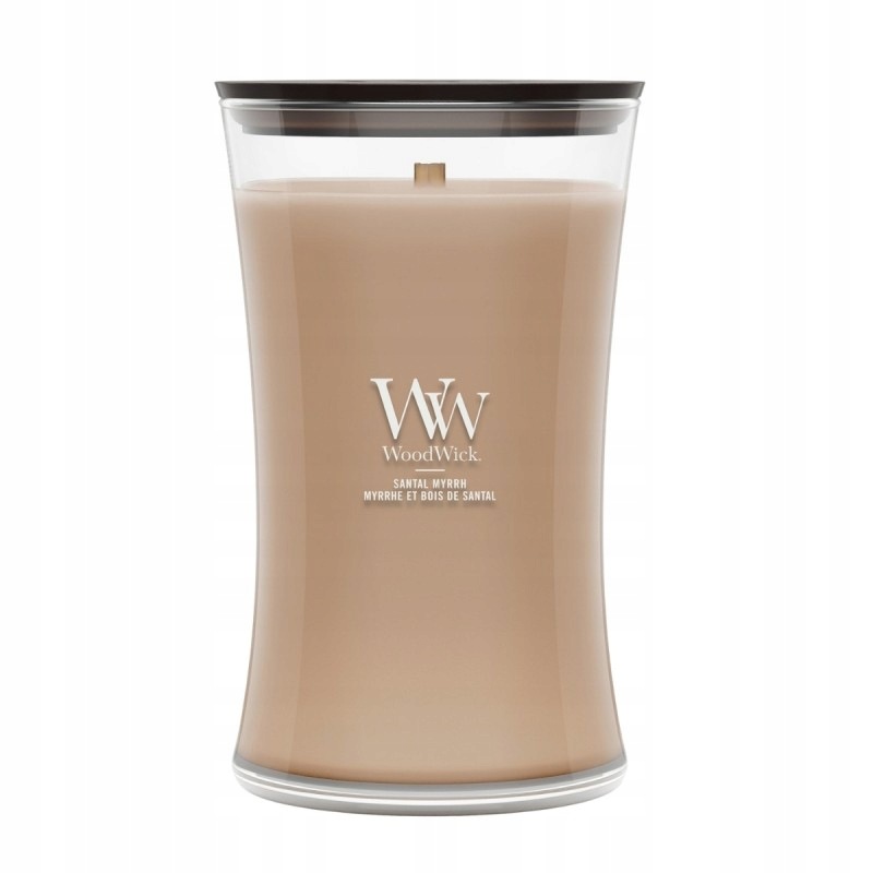 Velká vonná svíčka WoodWick Santal Myrrh