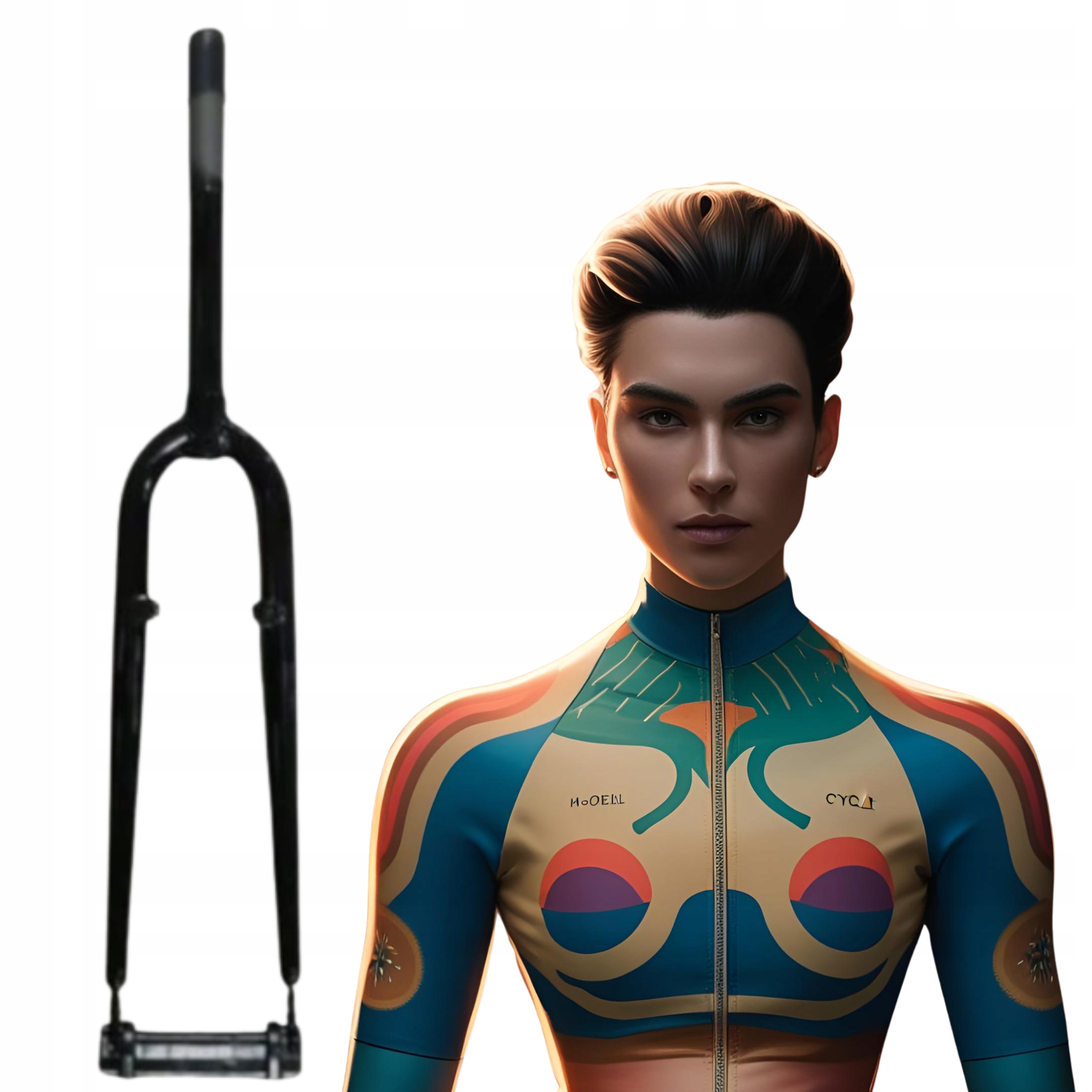 Pevná ocelová vidlička 1,1/8'' 28'' V-Brake městská City 28 palců 28,6 mm