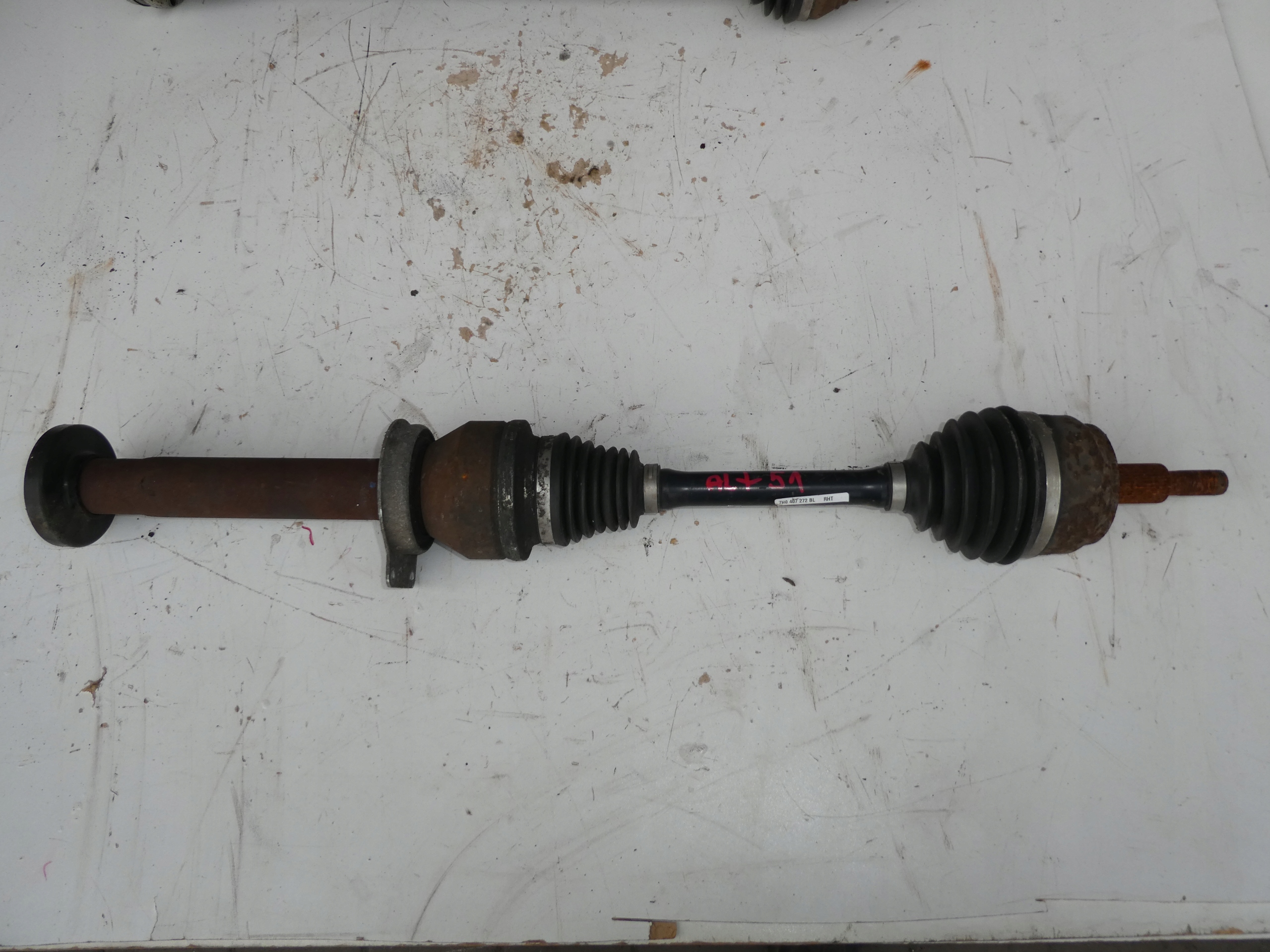 VW TRANSPORTER T5 right semi-axis joint front long 7H0407272B