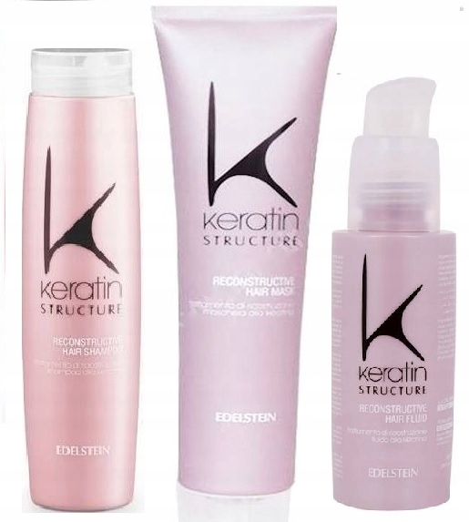 Keratin Structure Regenerująca Maska szampon+ fluid Keratyna