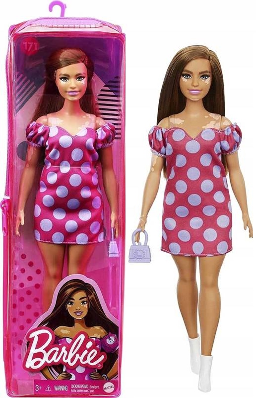 

Lalka Barbie Fashionistas Sukienka w grochy GRB62