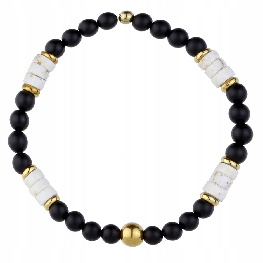 Pánský náramek Manoki s kamenem Onyx