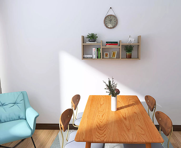 PÓŁKA ŚCIENNA SKANDYNAWSKA MINIMALISTYCZNA = REGAŁ Szerokość mebla 97.2 cm