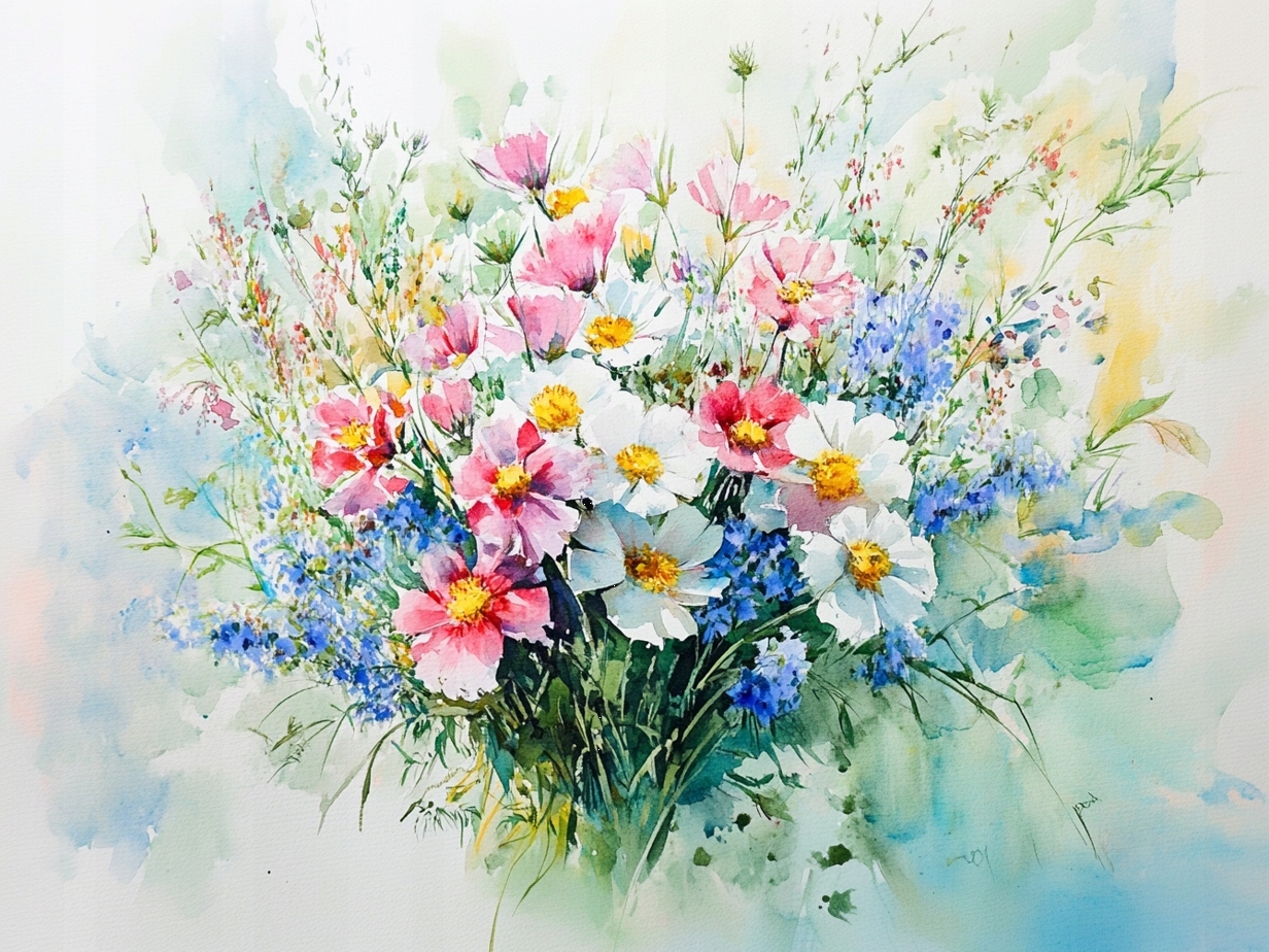 Obraz Na Plátně Canvas Polní Květiny Kytice Vázanka Příroda 100x75
