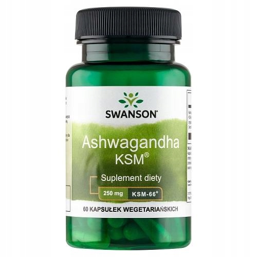 Ashwagandha KSM-66 250mg 60 kapsułek witalność energia odporność stres — 7
