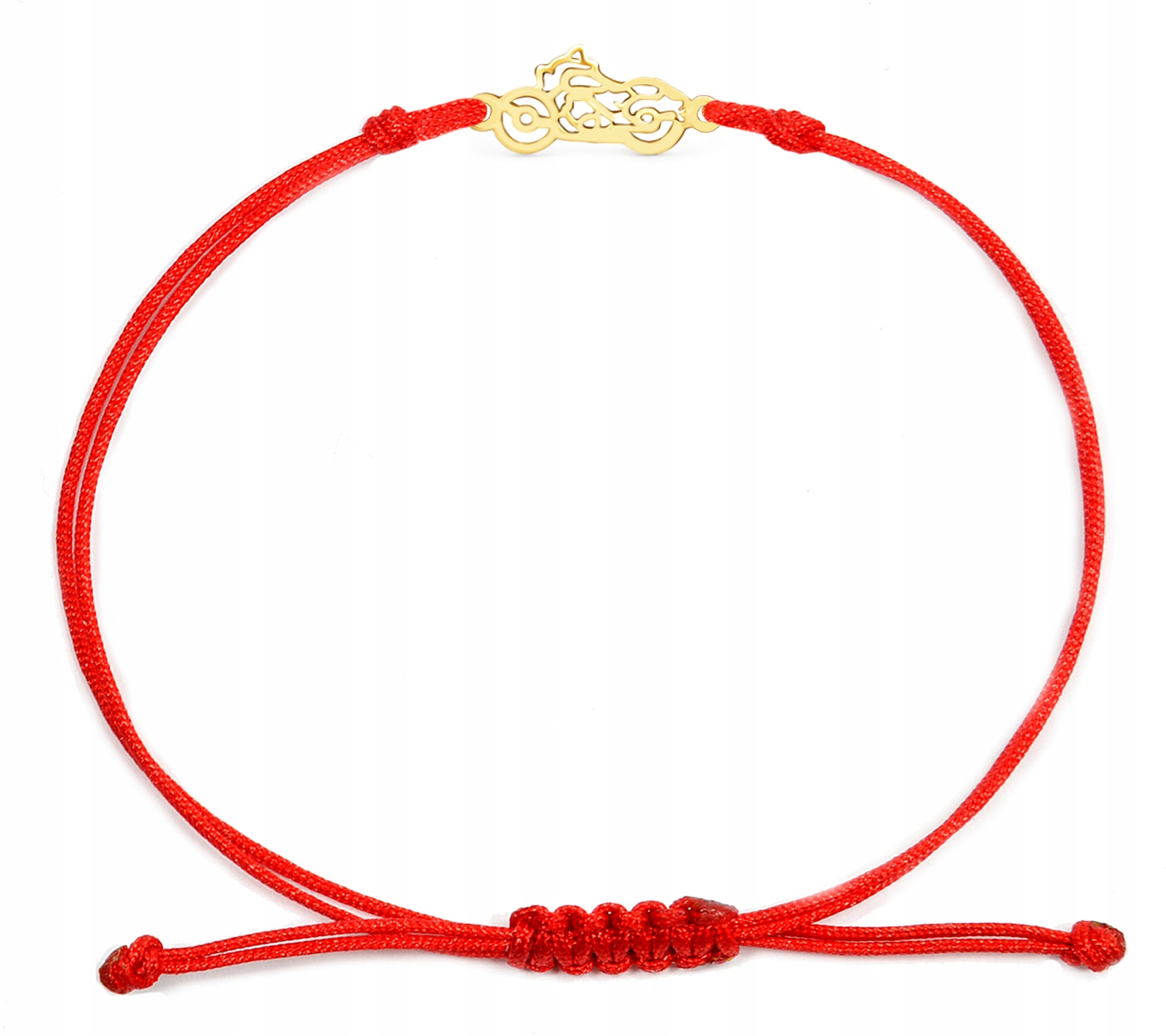 Bransoletka złota na sznurku harley pr. 585