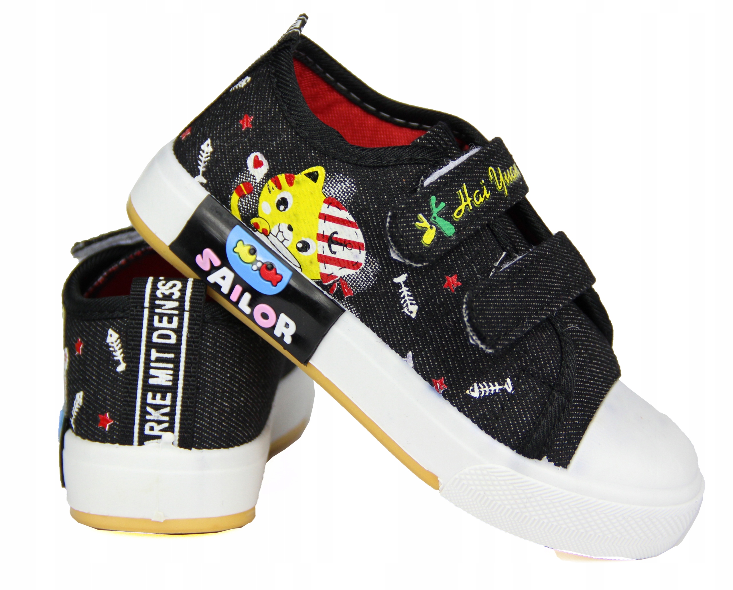 

Tenisówki Trampki Jeansowe r.26/17cm Rzepy