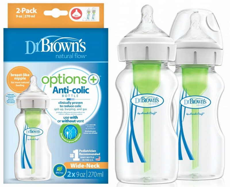 

Brown's Options+ Butelka Antykolkowa 270ml 0m 2szt