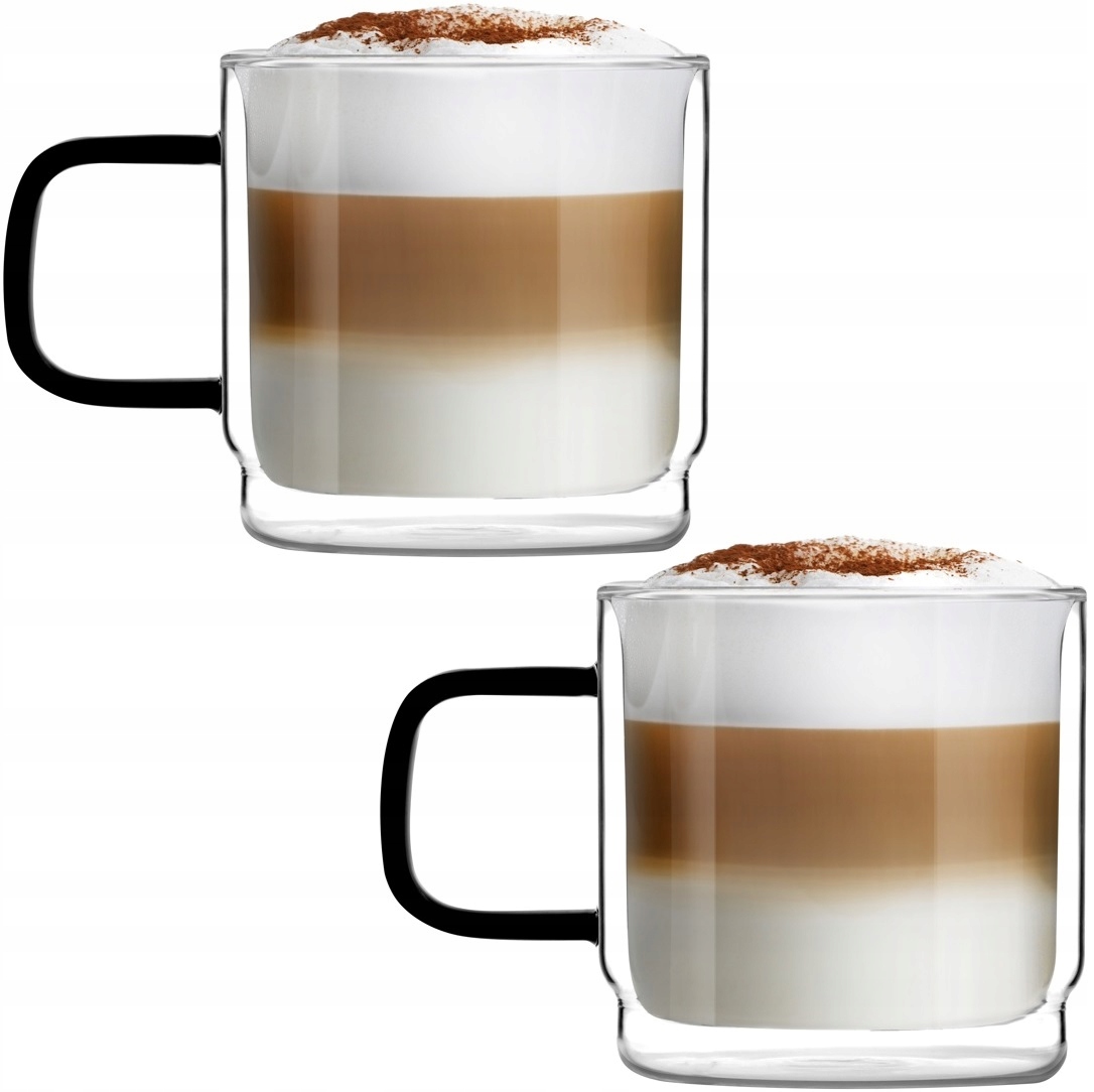 

Vialli Szklanki Carbon Kawy Latte Cappucino 320 ml