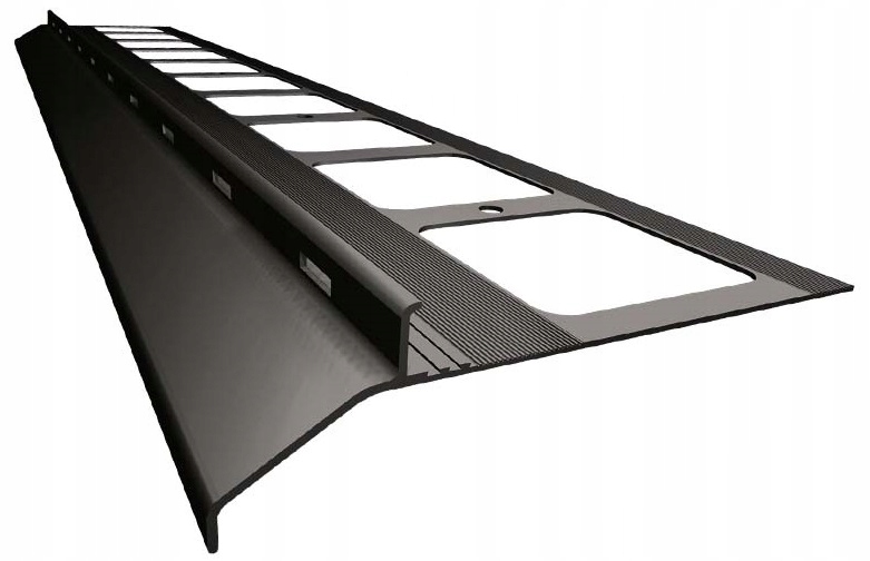 Profil okapowy do posadzek typu Kamienny dywan Renoplast K20 Grafit