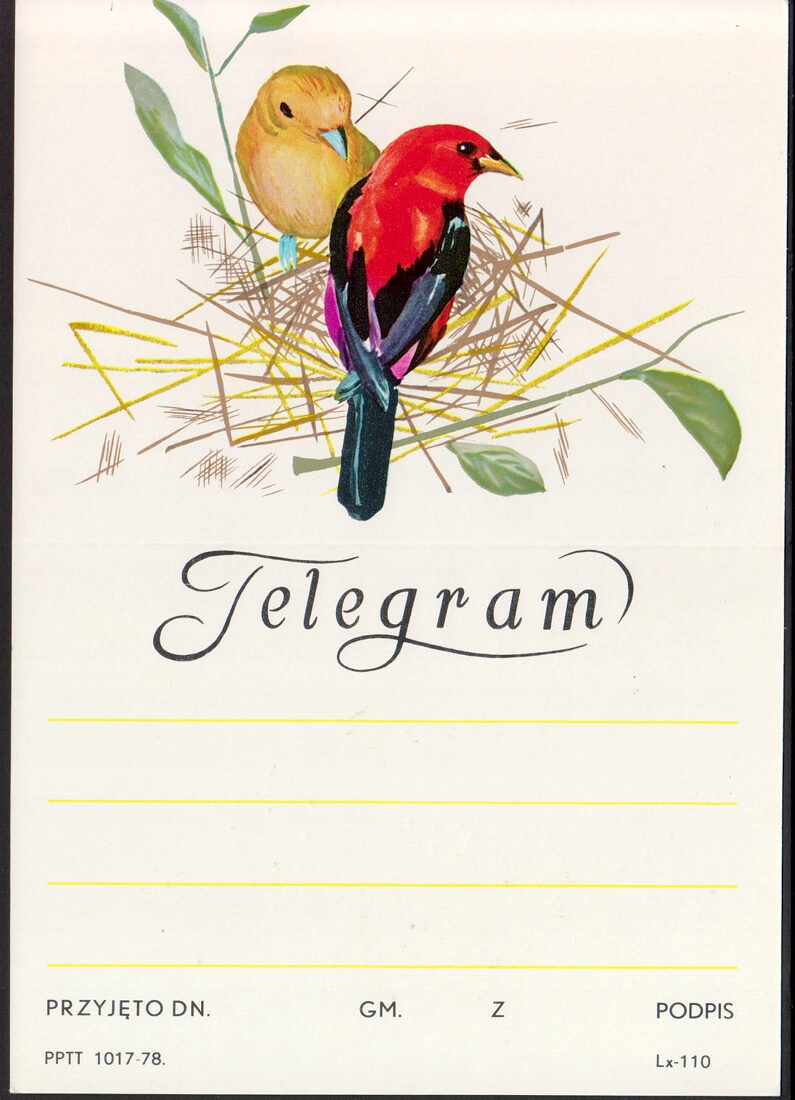 PWPW - TELEGRAM - PTAKI W GNIEŹDZIE