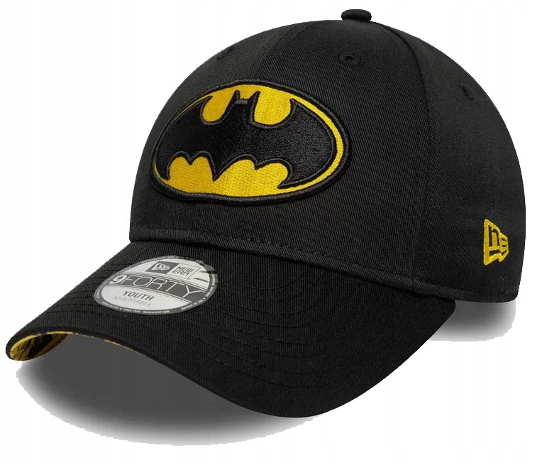 Czapka dziecięca New Era DC Batman Black 9FORTY czarna 6-12 lat