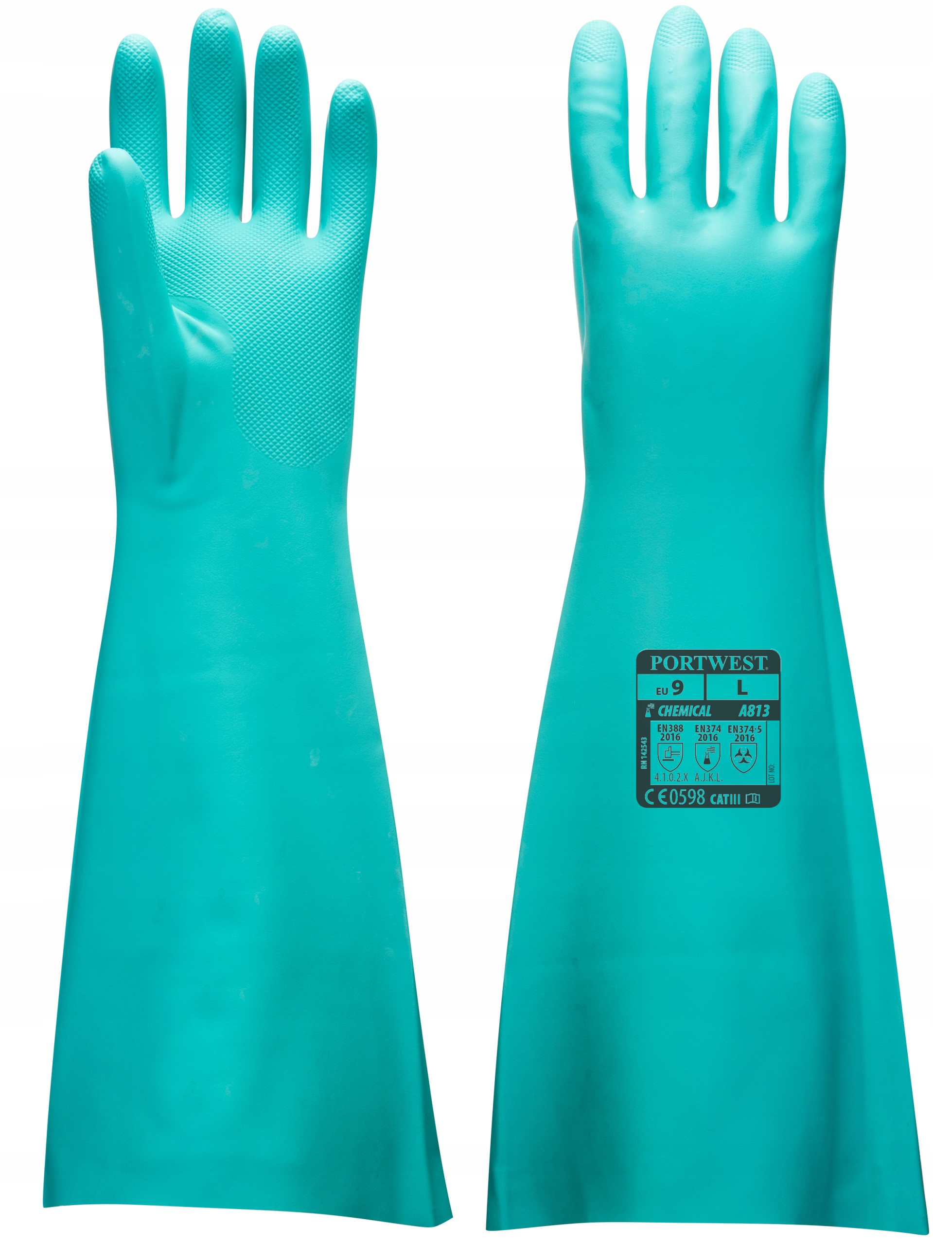 

Rękawice chemiczne 48cm Portwest A813GNR r. 11-XXL
