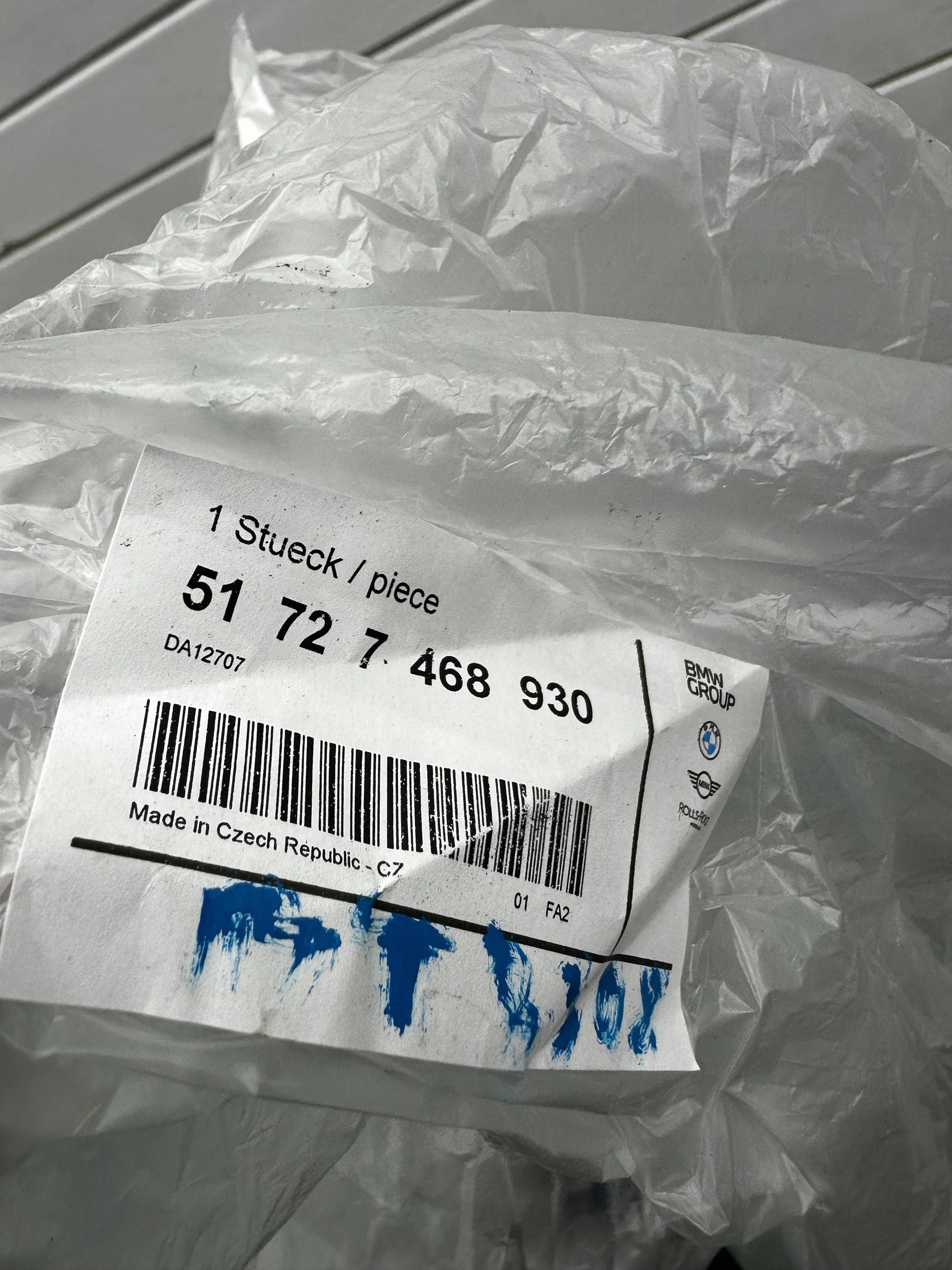 Dichtsatz Tür tylnych BMW X3 G01 7468930