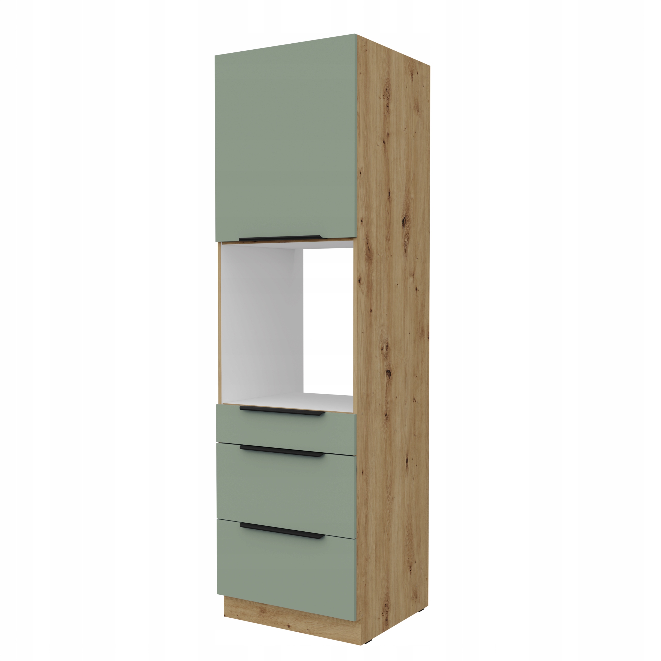 Stojící kuchyňská skříňka pro vestavnou troubu 60 cm s zásuvkami Aquamarine